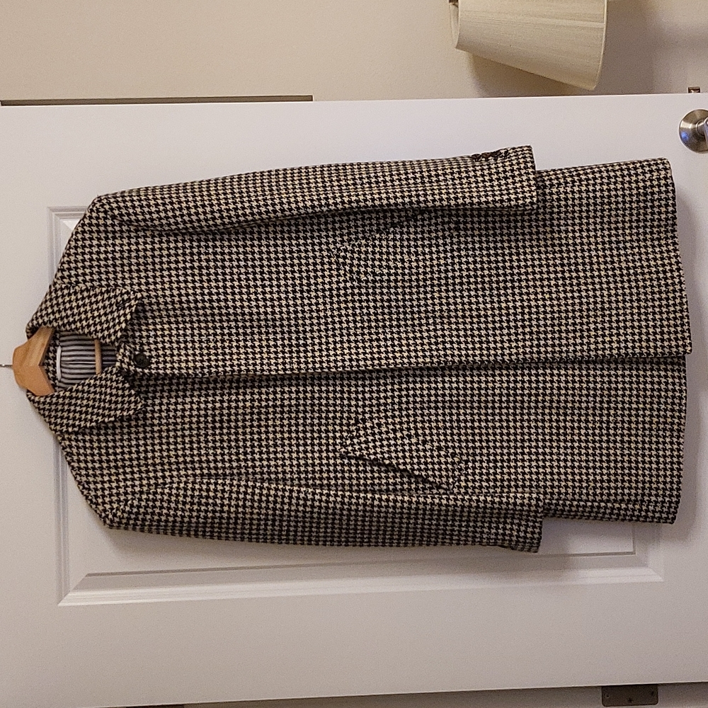 Thom Browne Donegal Houndstooth Wool Coat Mens Size 4